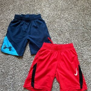 Boys S athletic shorts, Nike & Under Armour